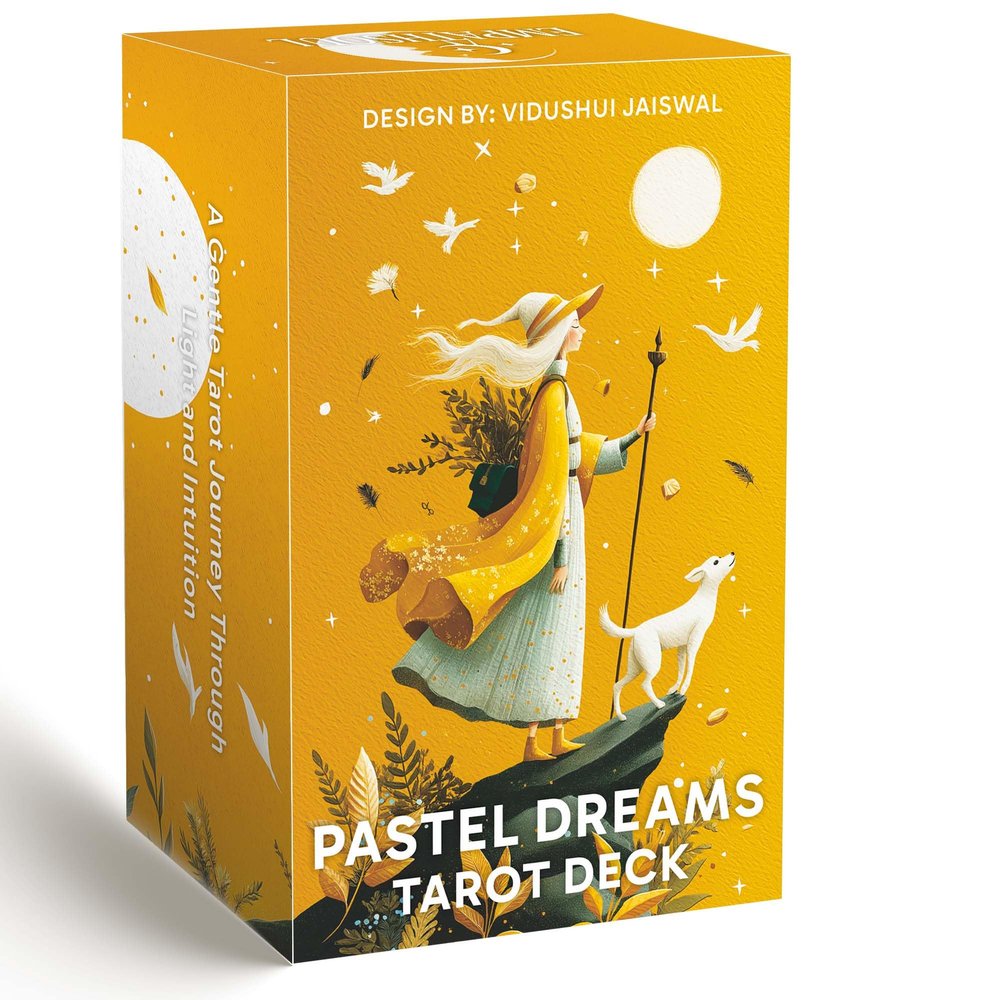 EMPATHSOUL Pastel Dreams Tarot Deck, Tarot Cards for Beginners, 78 Soft Pastel Tarot Cards with General Guidebook, Gentle Intuitive Art, Reading Witchcraft Divination Tool