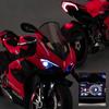 1/7 Alloy Dynamic Motorcycle Model, Alloy Diecast Simulated Motorbike, V4 Top Edition with Ignition System and Smoke Spray view 4