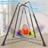 Heavy Duty Swing Frame, 330LBS Metal Swing Stand for Kids and Adults, Fits for Most Swings - for Indoor and Outdoor Use, Black(Saucer Swing NOT Included) view 3