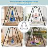 Heavy Duty Swing Frame, 330LBS Metal Swing Stand for Kids and Adults, Fits for Most Swings - for Indoor and Outdoor Use, Black(Saucer Swing NOT Included) view 4