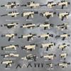 HIMIRICH Military Weapons Pack Accessories Kits Toys, Army Equipment Gear WW2 Guns for Boys 6+, Compatible with Mini Figure of Major Brand(Two-Tone Weapon Pack-Yellowish Black) view 2