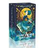 DPEHAKMK Azure Arcana Tarot Deck, 78 Tarot Cards with General Guidebook, Artistic Blue and Gold Fantasy Tarot Card for Beginners, Reading Witchcraft Divination Tool view 1