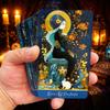 DPEHAKMK Azure Arcana Tarot Deck, 78 Tarot Cards with General Guidebook, Artistic Blue and Gold Fantasy Tarot Card for Beginners, Reading Witchcraft Divination Tool view 4