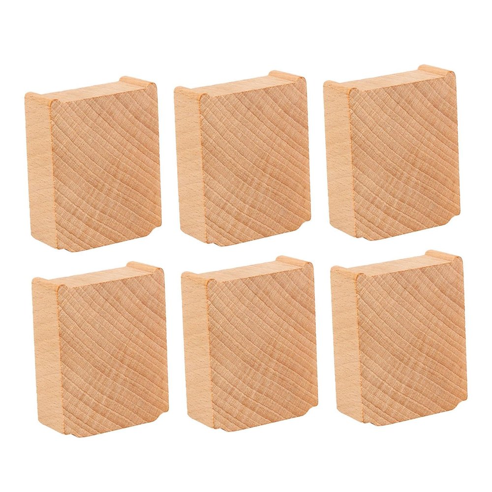 DYNWAVE 6Pcs Train Track Support Blocks Wooden Birthday Gift Elevated for Boys Imaginative Play Track Accessories Bridge Piers