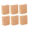 DYNWAVE 6Pcs Train Track Support Blocks Wooden Birthday Gift Elevated for Boys Imaginative Play Track Accessories Bridge Piers view 1