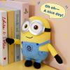 (2 Pack) 8" Minions Stuffed Animals Plush Toys (Bob) + Travel Neck Pillow with Eye Mask for Airplane Car and Home view 4