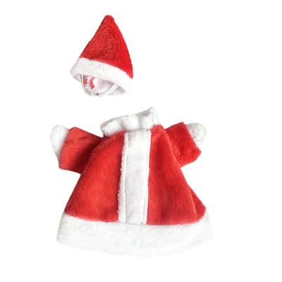Baoblaze Desk Goose Outfit Desk Key Holder Decor Easy to Use Cute Goose Sculpture Clothing for Outdoor Lawn, Santa Shape