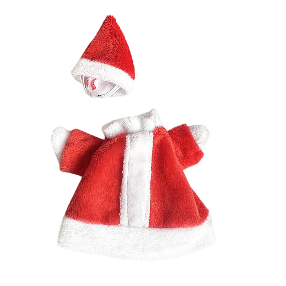 Baoblaze Desk Goose Outfit Desk Key Holder Decor Easy to Use Cute Goose Sculpture Clothing for Outdoor Lawn, Santa Shape