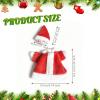 Baoblaze Desk Goose Outfit Desk Key Holder Decor Easy to Use Cute Goose Sculpture Clothing for Outdoor Lawn, Santa Shape view 3