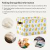 Emelivor Yellow Duck White Storage Basket Bins Collapsible Storage Bins with Handles Laundry Baskets for Bedroom Office Clothes Pet Living Room,2 pcs view 4