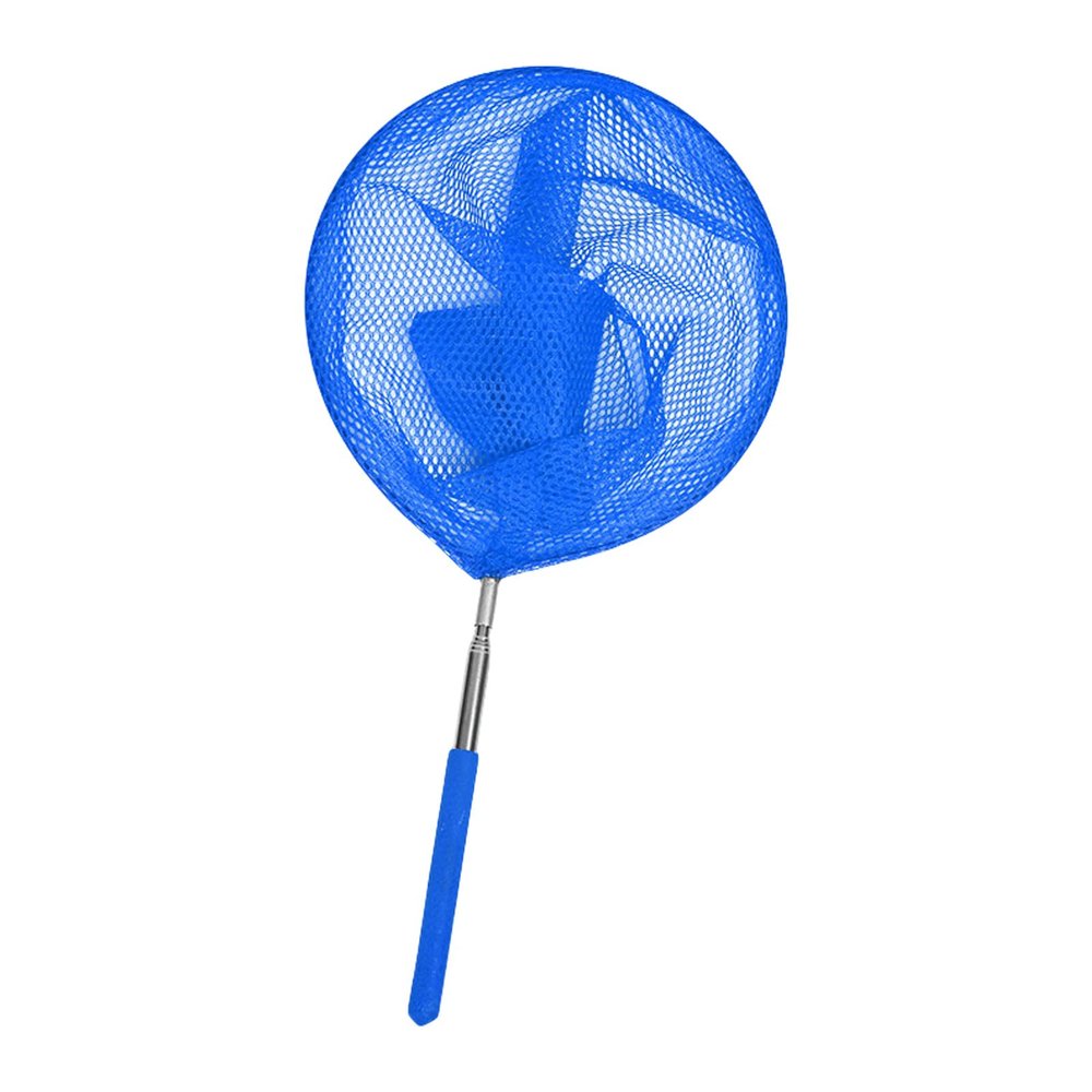 Foldable Fish Landing Net Kids Children Fishing Telescopic Metal Rod Handle Freshwater Saltwater Equipment Children Extendable