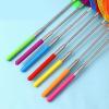 Foldable Fish Landing Net Kids Children Fishing Telescopic Metal Rod Handle Freshwater Saltwater Equipment Children Extendable view 4