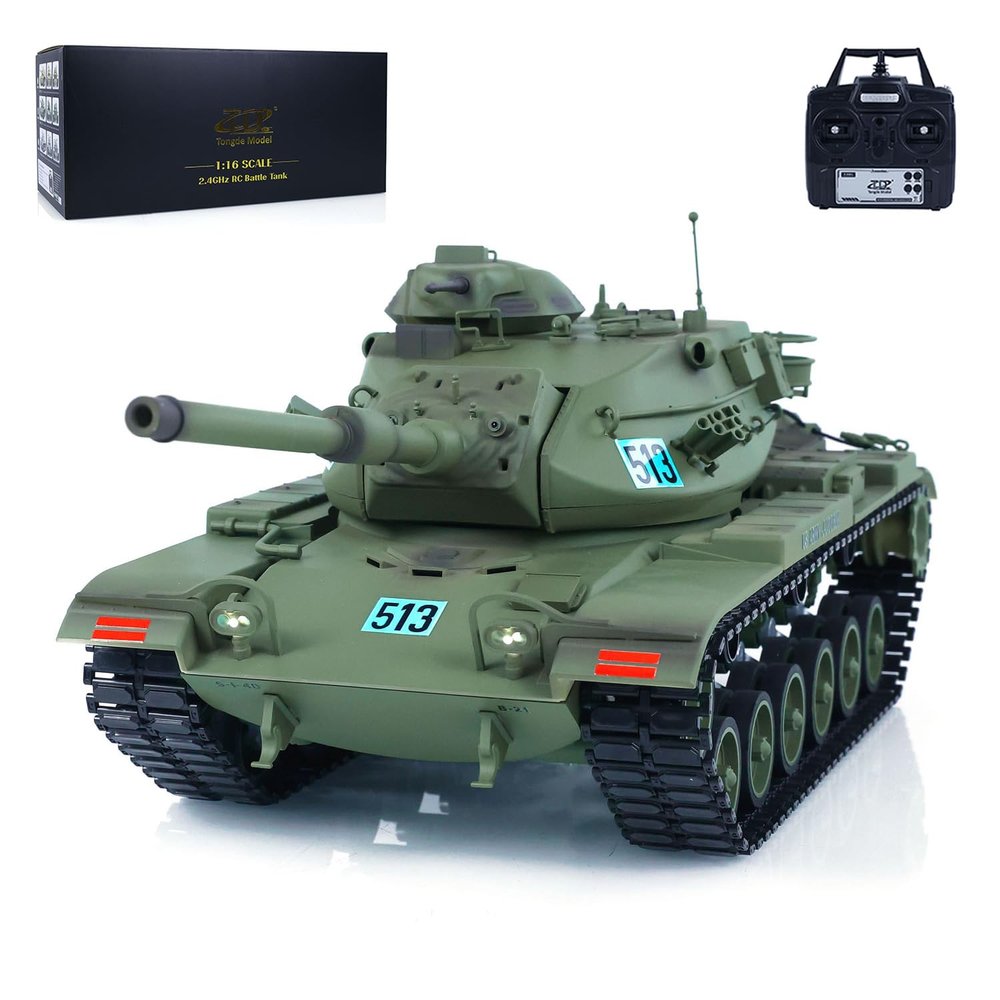 TOUCAN RC HOBBY US in Stock TD Model 1/16 RC Tank M60A3 USA Remote Control BB Infrared Battle Model Smoke for Adult