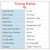 XL-24T Alloy Pulley Trapezoidal Tooth BF Shape Teeth Pitch 5.08mm Bore 6/6.35/8/10/12mm Pulley Wheel 1Pcs(14 mm,for Belt Width-10 mm) view 4