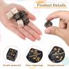 24 Pcs Token Dice Counter 1/+1 MTG Counter Dice D6 Plus and Minus Dices Kit Acrylic Board Game MTG Accessories for M-TG CCG Card Gaming (White&Black) view 3