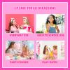 Barbie Beauty Mini Train Case Set Includes Lip Gloss Tube, Lip Balm, Lip Gloss Compact for Girls Party Sleepovers by Townley Girl view 4