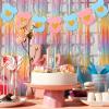 12Pcs Blue Pink Baby Shower Paper Banners, Baby Clothes Banner for Gender Reveal Decorations(Pink Blue) view 3