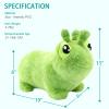 INPANY Bouncy Horse, Frog Hopper Toys, Toddler Ultra Thick Plush Bouncing Animal, Kids Inflatable Ride on Rubber Bouncer, Outdoor Indoor Cute Birthday Gift for 2 3 4 Yr Boy Girl view 2