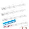 4 Pcs Mahjong Racks with Pushers, 2026 New Upgraded Detachable Clear Acrylic American Majiang Tile Racks, Modern American Mahjong Tile Racks with Built-in Pushers view 1