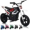 24V Electric Dirt Bike, 350w Electric Motorcycle - Up to 13.67Mile/h Long-Range, Ride on Motorcycle with Rear Wheel Suspension, 12 Miles Range, Twist Grip Throttle, Rubber Tire, Birthday & Xmas Gifts view 1
