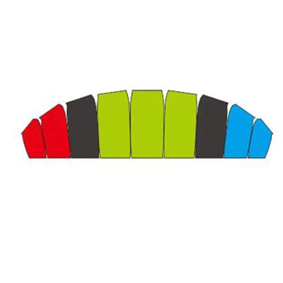 81cm RC Model Paraglider Canopy Replacement Paragliding Wing for Beginner Hobbys Outdoor Stunt Flying(1PC 81cm NO.8)