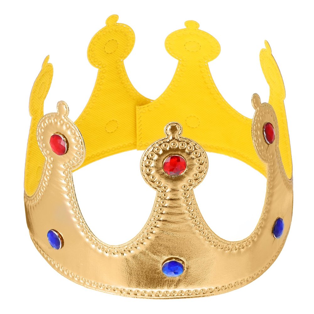 22" Golden King Crown Luxurious Prince Princess Queen and Kings Crowns, Adjustable Birthday Diadem Hat Dress-Up Set Royal Medieval Cosplay Birthday Party Prom Accessory Supplies Headwear Photo Props