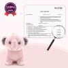 INPANY Bouncy Horse, Elephant Hopper Toys, Toddler Plush Bouncing Animal, Kids Inflatable Ride on Rubber Bouncer, Outdoor Birthday Gift for 2 3 4 Yr Boy Girl, Pink view 4