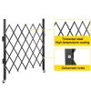 YJEUZCD Folding Security Gate, Industrial Retractable Barricade Scissor Door, Schools Traffic Barricade, Warehouse Accordion Gate with Casters(80x100cm/31.5x39.4in) view 3