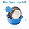 o'doe Baby Bowls  Stainless Steel Baby Feeding Bowls with Suction | Non-Slip Toddler Bowls for Self Feeding | BPA-Free Kids Bowls for Baby Food | Stainless Steel Bowls Kids view 3
