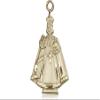 14kt Gold XS Figure Pendant on a 18 inch Gold Filled Light Rope Chain. view 2