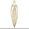 14kt Gold Filled XS Pendant on a 13 inch Gold Filled Light Curb Chain. view 2