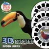 WARM FUZZY Toys Exotic Birds Reels for Viewfinder 3 Slides with 21 HD 3D Images, Tropical Bird Refill Discs for Kids & Adults, Retro Classic Educational Toy Accessory view 2