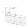 QLKJZML Large Capacity Storage Box Organizer for Figures Acrylic Box Clear Blind Box Showcase Makeup Organizer for Bag Display Dustproof(XL(27x36x25.5cm),2pcs) view 2