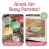 o'doe Baby Bowls with Lids  Stainless Steel Baby Feeding Bowls with Suction | Non-Slip Toddler Bowls for Self Feeding | BPA-Free Kids Bowls for Babys Food & Snacks | Stainless Steel Bowls Kids view 3