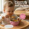 o'doe Baby Bowls with Lids  Stainless Steel Baby Feeding Bowls with Suction | Non-Slip Toddler Bowls for Self Feeding | BPA-Free Kids Bowls for Babys Food & Snacks | Stainless Steel Bowls Kids view 4