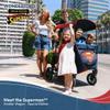 WONDERFOLD W4 Luxe Pro Special Edition Superman Stroller Wagon (4 Seater) - Collapsible Wagon Stroller with Seats with 5-Point Harnesses, Easy Access Zipper Door, and Removable Sun Canopy view 2