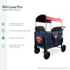 WONDERFOLD W4 Luxe Pro Special Edition Superman Stroller Wagon (4 Seater) - Collapsible Wagon Stroller with Seats with 5-Point Harnesses, Easy Access Zipper Door, and Removable Sun Canopy view 3