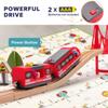 TradeWings 118PCS Wooden Train Set, City Scene Railway Playset with Wooden Tracks for Kids Ages 3-8, Ideal Toy Gift for Toddlers Kids Boys Girls Christmas Birthday, Compatible with Major Brands view 3