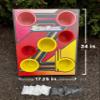 ZagBag Board Family Bean Bag Toss Game Set, Real Wood Construction, Indoor and Outdoor Play, 8 Bean Bags Included, All Ages, 2+ Players, Perfect for Camping, Tailgating, and Family Game Night view 2