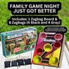 ZagBag Board Family Bean Bag Toss Game Set, Real Wood Construction, Indoor and Outdoor Play, 8 Bean Bags Included, All Ages, 2+ Players, Perfect for Camping, Tailgating, and Family Game Night view 3