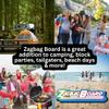 ZagBag Board Family Bean Bag Toss Game Set, Real Wood Construction, Indoor and Outdoor Play, 8 Bean Bags Included, All Ages, 2+ Players, Perfect for Camping, Tailgating, and Family Game Night view 4
