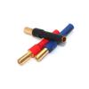 3PCS 5mm Male to 4mm Female Bullet Adapter Connector Castle Mambo ESC Extension view 3