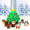 9pcs 3D Printed Christmas Tree Container with Articulated Mini Fidget Toys, Santa Claus Gingerbread Snowman Penguin Angel mini Gifts, Executive Desk Toy, Fidget ADHD Toy - GCTSET view 2