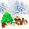 9pcs 3D Printed Christmas Tree Container with Articulated Mini Fidget Toys, Santa Claus Gingerbread Snowman Penguin Angel mini Gifts, Executive Desk Toy, Fidget ADHD Toy - GCTSET view 3