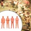 4 Pieces Miniature Suit Wearing Man Crafts Collectibles Businessman Figure Model for Fairy Garden Dioramas Desktop Decoration, 2cm view 4