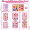Seozio Busy Board Montessori Toys, Educational Activity Book Board Sensory Travel Toy for Toddler Girls, 8 in 1 Preschool Learning Activities, Quiet Book Gift for Kids. view 3