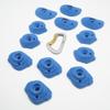 12 Bolt On Beginner to Intermediate Crimp Rock Climbing Holds Easier Crimp Grip for Home Climbing Wall Bouldering Gym Holds (Beginner Blue) view 1