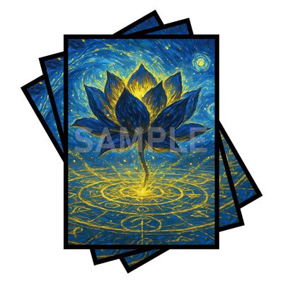 100 PCS TCG/MTG Card Sleeves, Matte Back Anti-Slip & Easy Shuffling Applicable to OCG CCG DTCG PTCG, 2.6 x 3.6 in Standard Size Cards (Summon The Black Lotus)