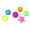 ciciglow Set of 6 Textured Balls for Baby Hand Grip - Grip Training, Visual Color Discrimination - Interaction Between Children Squeak Sound (Colorful) view 3