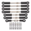 Compatible with Wltoys 144001 144010 124017 124019 RC Cars Parts 7Pcs Front Rear Tie Rod Servo Link with Ball Head Screw RC Car Accessories view 3